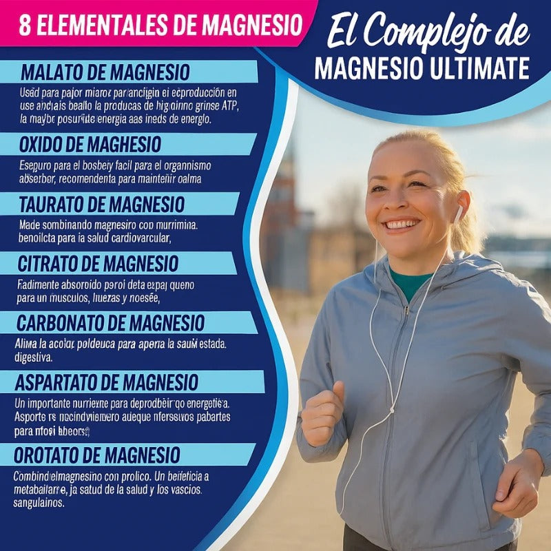 Magnesium Complex – 8 formas de magnesio para tu energía, descanso y bienestar diario. Solo Hoy 50% descuento !!!